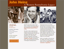 Tablet Screenshot of johnheinzlegacy.org